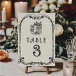 Tarjeta De Mesa Medieval Middle Age Engraving Fantasy Boda<br><div class="desc">Boda de fantasía de mediana edad</div>