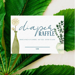 Tarjeta De Mesa Mercado francés - Flores - Inserción de Raffle de