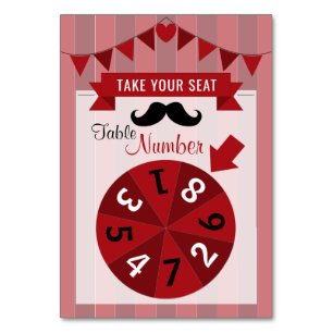 Tarjeta De Mesa Mesa de la Fiesta de Cumpleaños del Poster del Cir