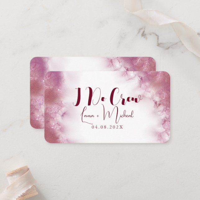 Tarjeta De Mesa Mesa de tripulación personalizada moderna de mármo (Anverso/Reverso In Situ)