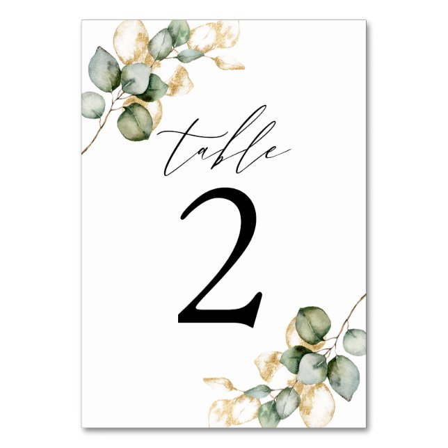 Tarjeta De Mesa Mesa de vegetación número 2 (Anverso)