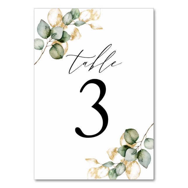 Tarjeta De Mesa Mesa de vegetación número 3 (Anverso)