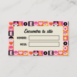 Tarjeta De Mesa Meseros Seating Plan Boda Original Divertida