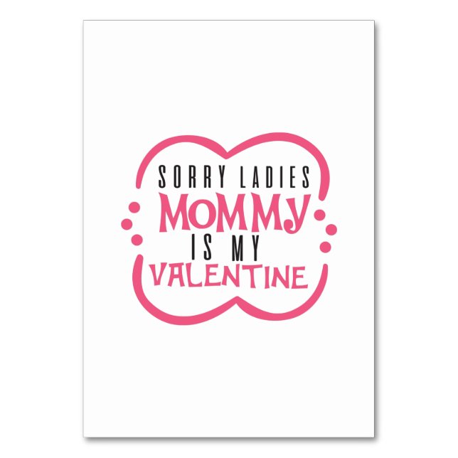 Tarjeta De Mesa Mi mamá de regalo de pareja es mi San Valentín (Anverso)
