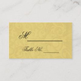 Tarjeta De Mesa Midas Touch Gold Boda