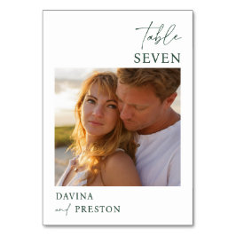 Tarjeta De Mesa MÍNIMA FOTO DE Guión de Emerald Greenn