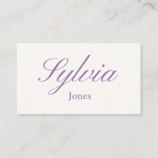 Tarjeta De Mesa Minimalist lilac wedding place cards, engagement
