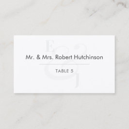 Tarjeta De Mesa Minimalist Modern Wedding | Flat Table Seating