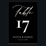 Tarjeta De Mesa Minimalista Boda moderno blanco negro<br><div class="desc">Aumenta la decoración de la recepción nupcial con nuestros Minimalistas números de mesa Boda modernos en blanco y negro, una novedad elegante que combina a la perfección el diseño contemporáneo con la elegancia atemporal. Cada número de tabla de esta colección presenta un minimalista esquema de color blanco y negro, exuberante...</div>