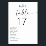 Tarjeta De Mesa Minimalista Boda moderno negro y blanco<br><div class="desc">Aumenta la decoración de la recepción nupcial con nuestros Minimalistas números de mesa Boda modernos en blanco y negro, una novedad elegante que combina a la perfección el diseño contemporáneo con la elegancia atemporal. Cada número de tabla de esta colección presenta un minimalista esquema de color blanco y negro, exuberante...</div>