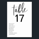Tarjeta De Mesa Minimalista Boda moderno negro y blanco<br><div class="desc">Aumenta la decoración de la recepción nupcial con nuestros Minimalistas números de mesa Boda modernos en blanco y negro, una novedad elegante que combina a la perfección el diseño contemporáneo con la elegancia atemporal. Cada número de tabla de esta colección presenta un minimalista esquema de color blanco y negro, exuberante...</div>