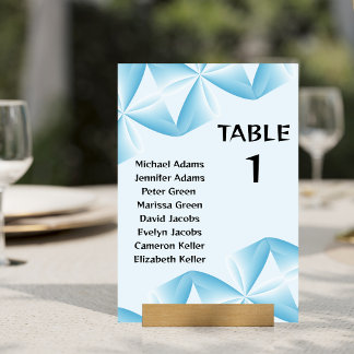 Tarjeta De Mesa Minimalista Moderna