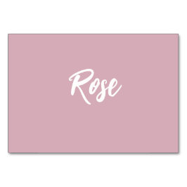 Tarjeta De Mesa Moda moderna Personalizado rosa Boda floral Nombre