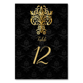 Tarjeta De Mesa Moda nocturna