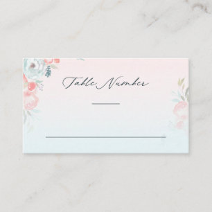 Tarjeta De Mesa Moda Ombre número de mesa de casamiento de jardín