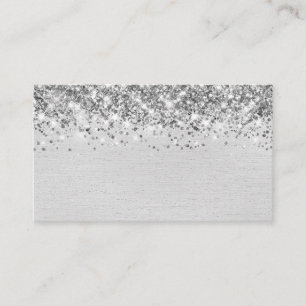 Tarjeta De Mesa Moda Purpurinoso Relieve metalizado plateado luz T
