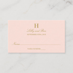Tarjeta De Mesa Moda Rubor Rosa & Gold Boda