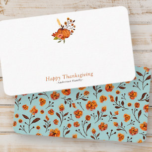 Tarjeta De Mesa Modalidades de las calabazas de otoño modernas
