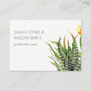 TARJETA DE MESA MODERN DESERT CACTUS FLORAL GARDEN WATERCOLOR