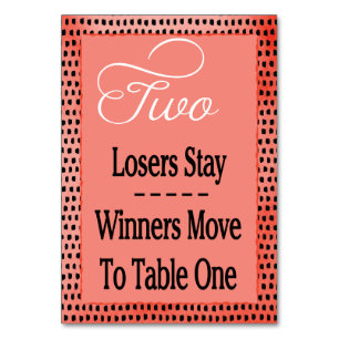 Tarjeta De Mesa Moderna acuarela Cherry Red Bunco Table Card #2