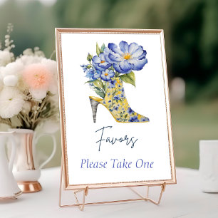 Tarjeta De Mesa Moderna Chinoiserie High-Heel Shoe Favorece el Rót