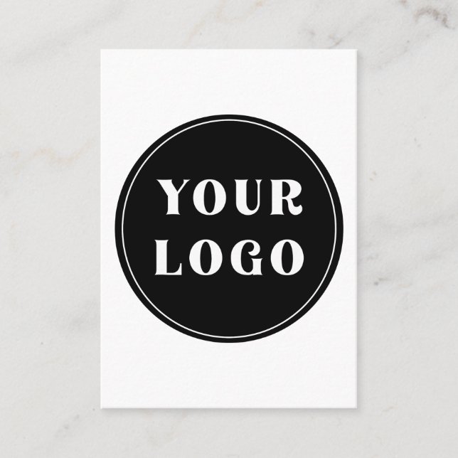 Tarjeta De Mesa Moderna, elegante, elegante y Personalizable (Anverso)