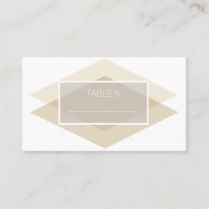 Tarjeta De Mesa Moderna y Moda: superposición de diamantes de Rubo