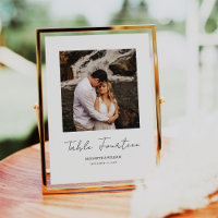 Moderno Boda de fotografía con caligrafía mínima