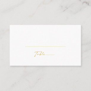 Tarjeta De Mesa Moderno Boda plano de fuente de oro Minimalista