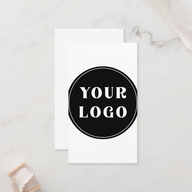 Tarjeta De Mesa Moderno, elegante, con estilo y personalizable (Anverso/Reverso In Situ)