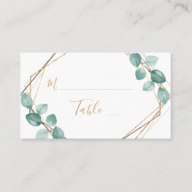 Moderno Eucalyptus Watercolor Gold Script Boda