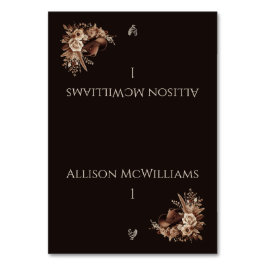 Tarjeta De Mesa Moderno País Elegante Occidental- Aves Florales