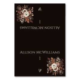 Tarjeta De Mesa Moderno País Elegante Occidental- Aves Florales