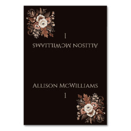 Tarjeta De Mesa Moderno País Elegante Occidental- Floral