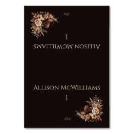 Tarjeta De Mesa Moderno País Elegante Occidental - Floral-Pescado