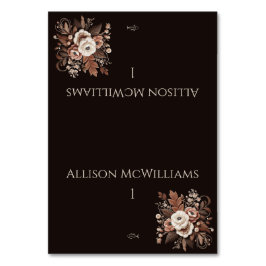 Tarjeta De Mesa Moderno País Elegante Occidental - Floral-Pescado