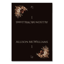 Tarjeta De Mesa Moderno País Elegante Occidental - Vegetariano