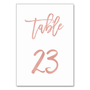 Tarjeta De Mesa Moderno Rosa de cuento de hadas Boda de oro Tabla