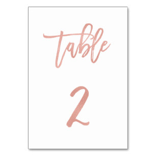Tarjeta De Mesa Moderno Rosa de cuento de hadas Boda de oro Tabla