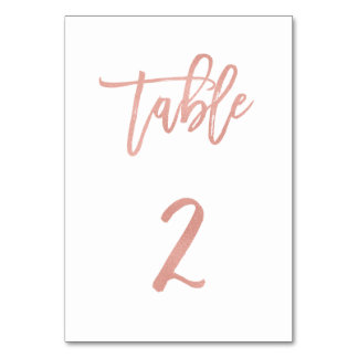 Tarjeta De Mesa Moderno Rosa de cuento de hadas Boda de oro Tabla