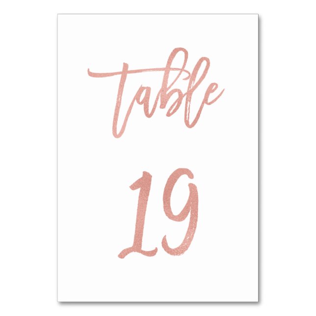 Tarjeta De Mesa Moderno Rosa de cuento de hadas Boda de oro Tabla  (Anverso)