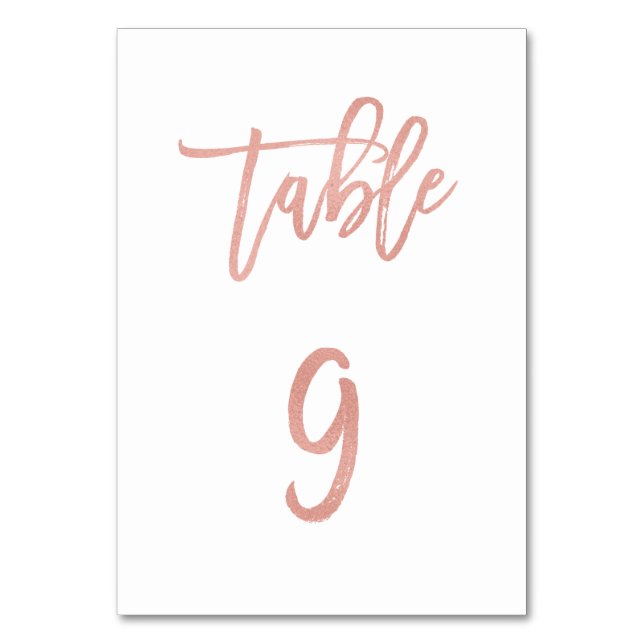 Tarjeta De Mesa Moderno Rosa de cuento de hadas Boda de oro Tabla  (Anverso)