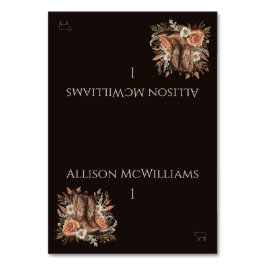 Tarjeta De Mesa Moderno y elegante País Occidental - Flores - Icon