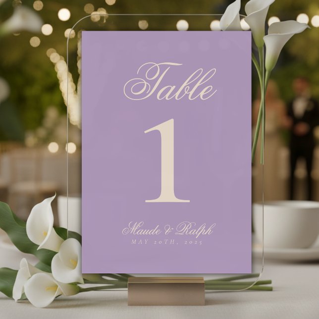 Tarjeta De Mesa Moderno y simple lavadora de dinero antiguo Wister (Guide guests to their seats with sophistication using these Simple Modern Old Money Table Numbers!)