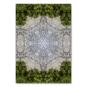 Tarjeta De Mesa Moss verdes y arte de la naturaleza terrestre