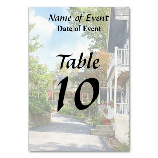 Tarjeta De Mesa Mt. Tabor NJ – Calle en una Colina