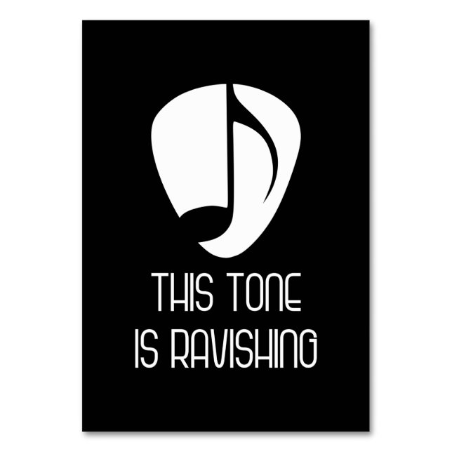 Tarjeta De Mesa Música De Este Tono Raviva (Anverso)