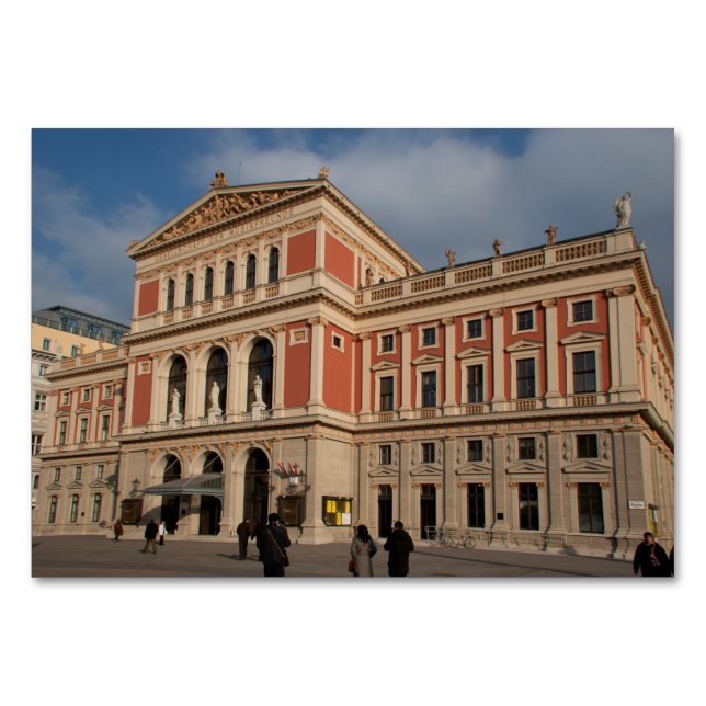 Tarjeta De Mesa Musikverein, Wien Österreich (Anverso)