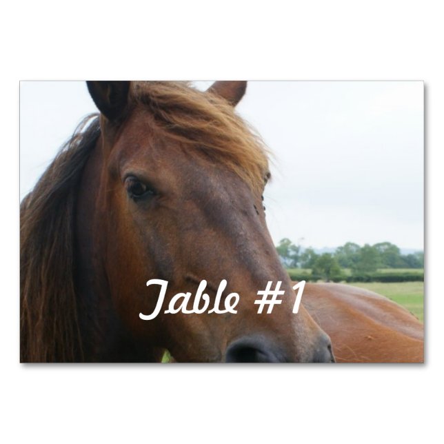 Tarjeta De Mesa Mustang (Anverso)