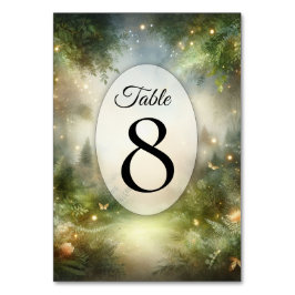 Tarjeta De Mesa Mystic Forrest Meadow Magic